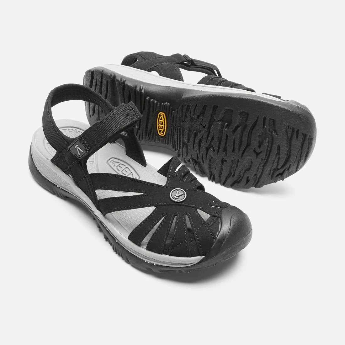 Women's Keen Rose Sandal - Black/Neutral Gray - Regular (B) - Image 5