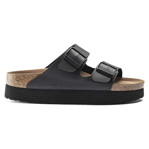 Birkenstock Arizona Platform Vegan - Birko Flor Black- Medium/Narrow - Image 2