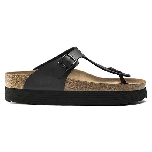 Birkenstock Gizeh Platform Vegan - Birko Flor Black- Regular/Wide - Image 2