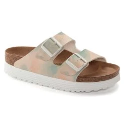 Birkenstock Women's Arizona Platform Sandal- Watercolor Pink- Medium/Narrow