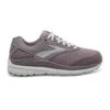 BROOKS Women's Addiction Walker Suede Walking Shoe - Shark/Alloy/Oyster - Wide (D)