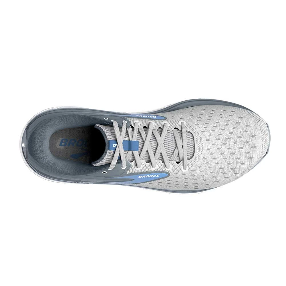 BROOKS Women's Dyad 11 Running Shoe- Grey/White/Blue - Wide (D) - Image 5