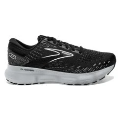 BROOKS Women's Glycerin 20 Running Shoe - Black/White/Alloy - Wide (D)