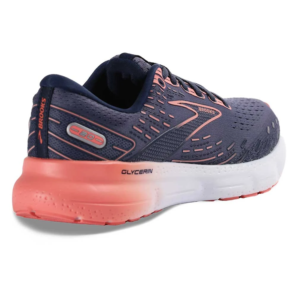 BROOKS Women's Glycerin 20 Running Shoe - Nightshadow/Blue/Pink - Regular (B) - Image 4