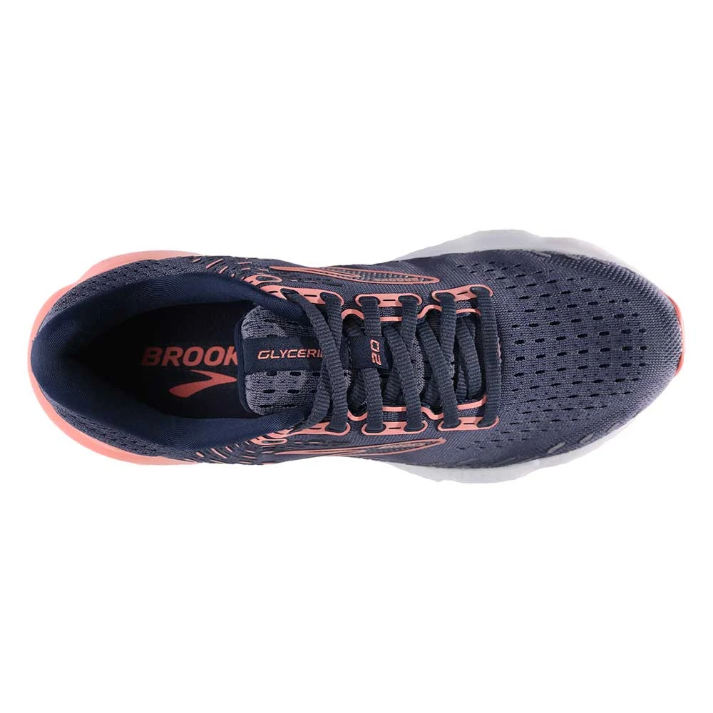 BROOKS Women's Glycerin 20 Running Shoe - Nightshadow/Blue/Pink - Regular (B) - Image 5