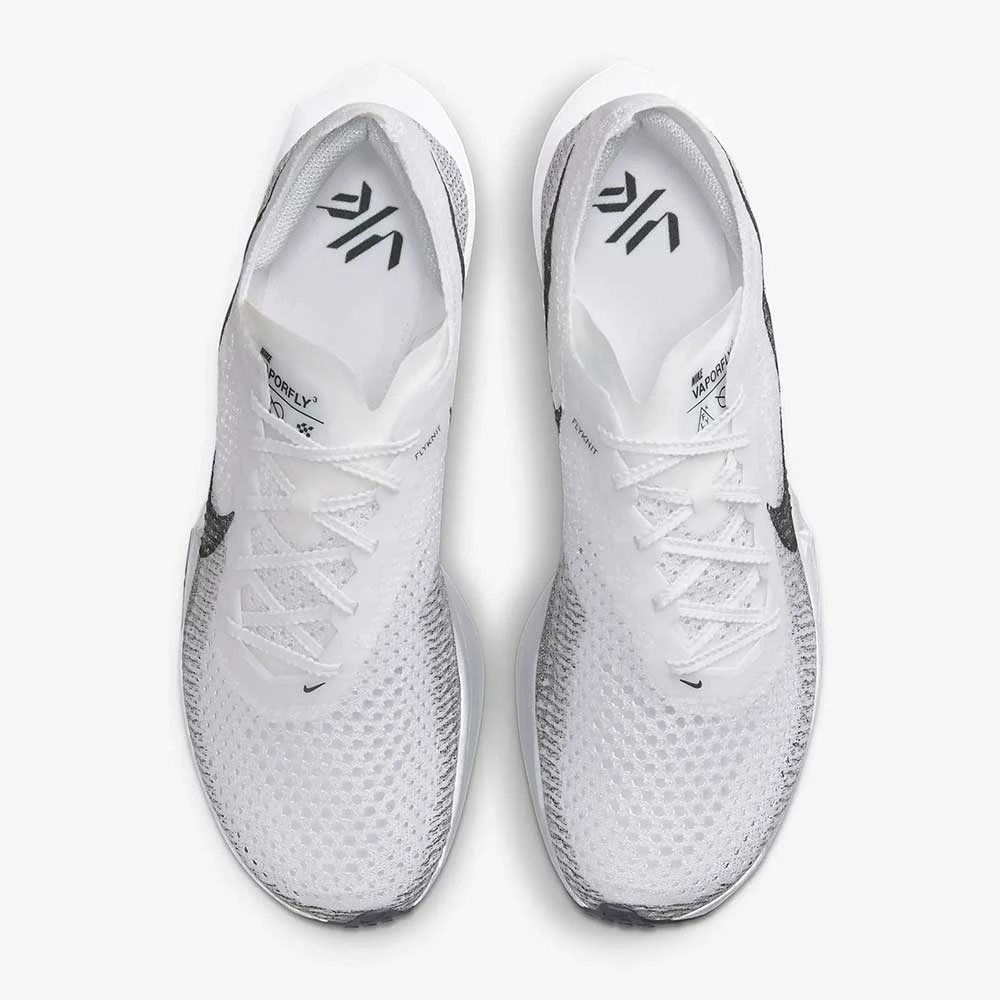 Women's Nike ZoomX Vaporfly Next% 3 Running Shoe- White/Dark Smoke Grey/Particle Grey- Regular (B) - Image 4