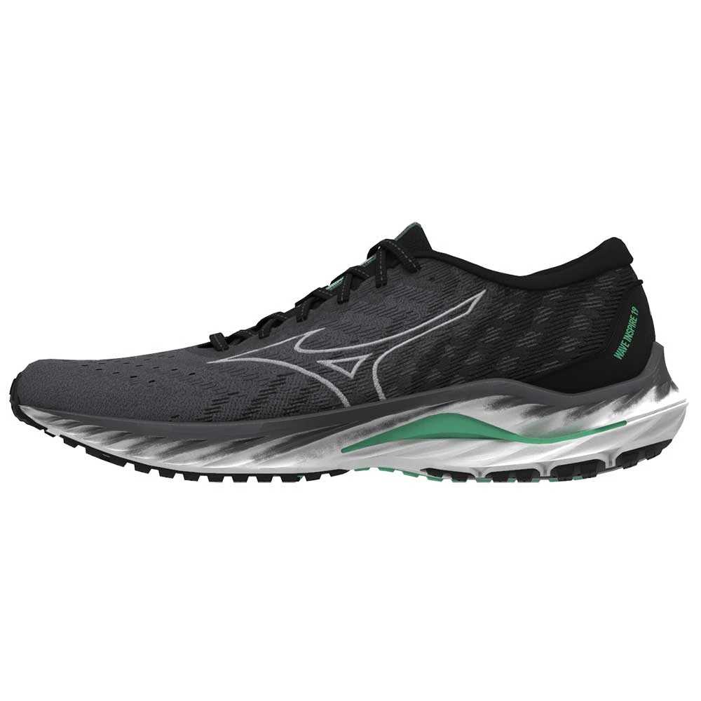 Mizuno Women's Wave Inspire 19 SSW Running Shoe- Iron Gate/Nimbus Cloud- Regular (B) - Image 2