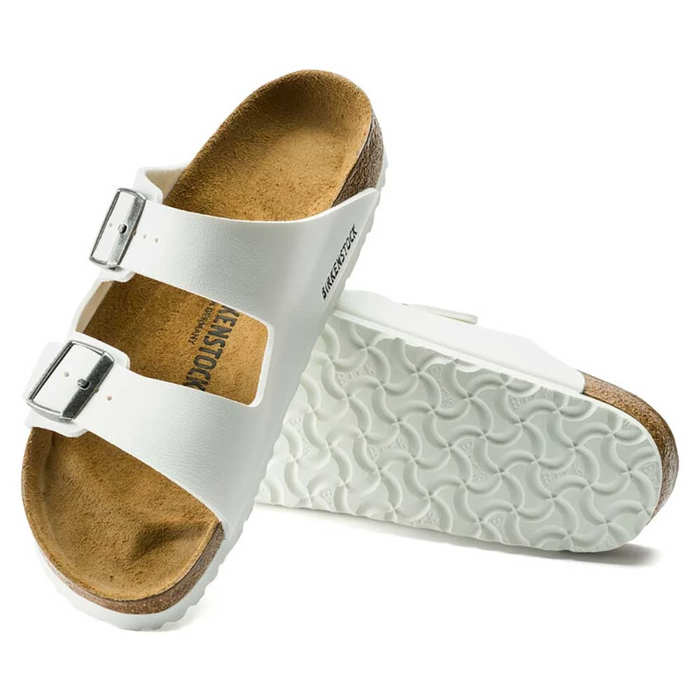 Birkenstock Women's Arizona Birko Flor Sandal- White- Medium/Narrow - Image 4