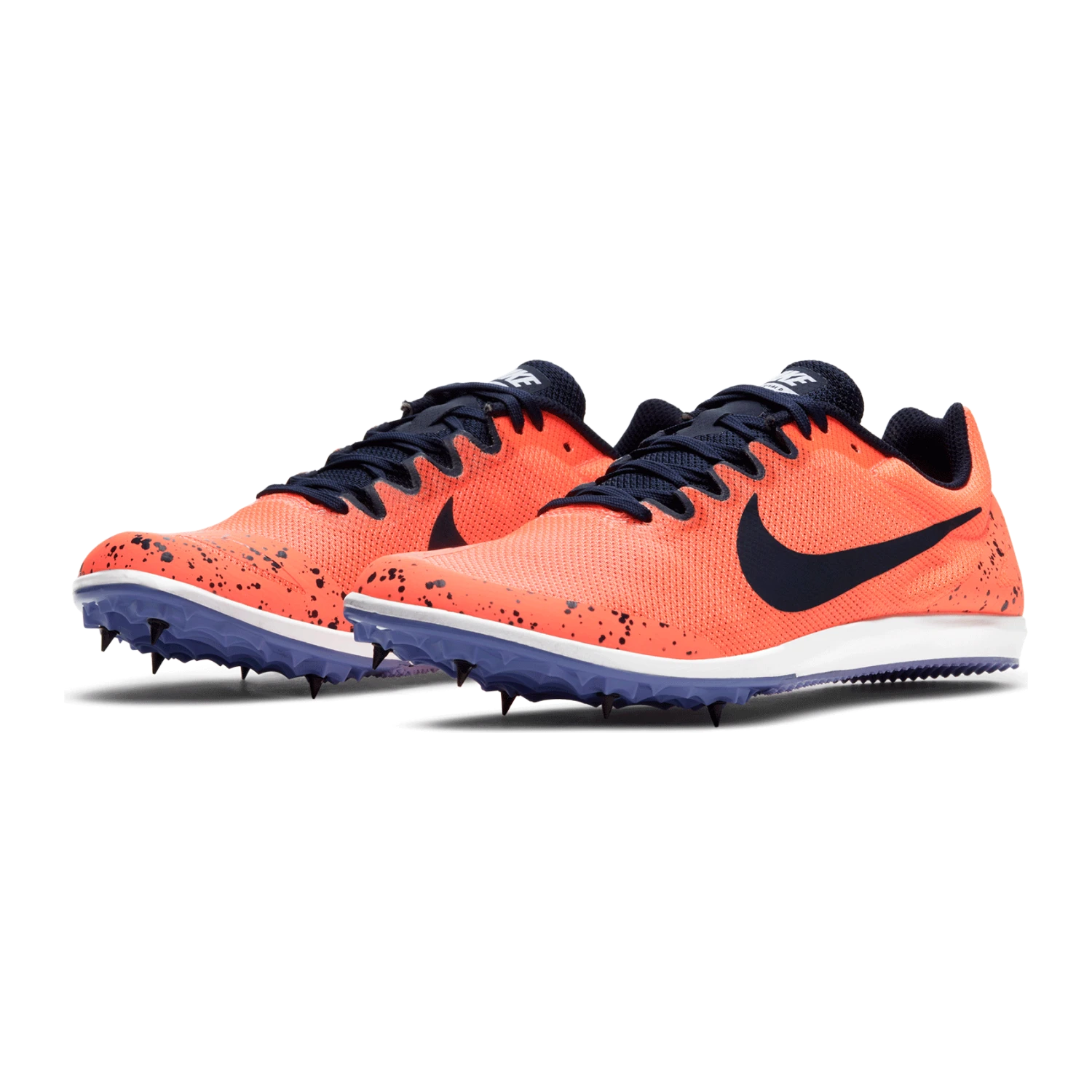 Nike Unisex Zoom Rival D 10 Track Spike - Bright Mango/Blackened Blue/Purple Pulse-Regular (D) - Image 3