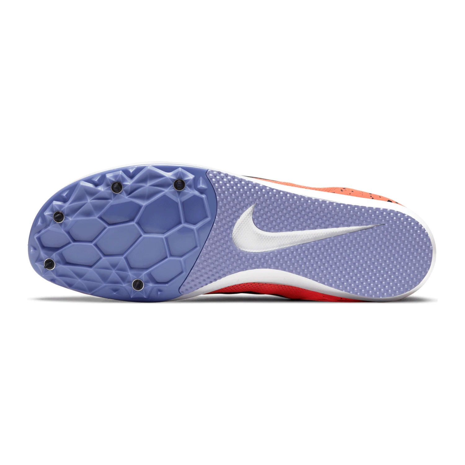 Nike Unisex Zoom Rival D 10 Track Spike - Bright Mango/Blackened Blue/Purple Pulse-Regular (D) - Image 6