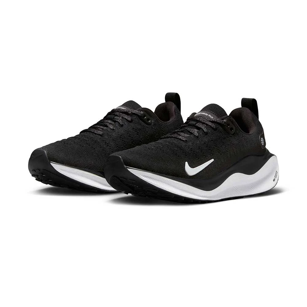 Women's Nike React Infinity Run Flyknit 4 Running Shoe - Black/White-Dark Grey- Regular (B) - Image 3