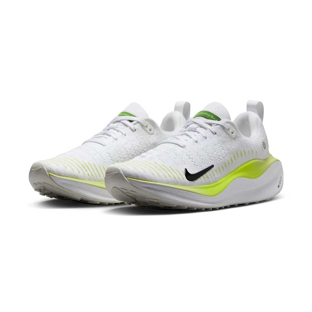 Women's Nike Infinity Run Flyknit 4 Running Shoe - White/Light Lemon Twist/Volt/Black- Regular (B) - Image 2