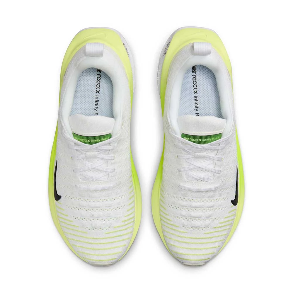 Women's Nike Infinity Run Flyknit 4 Running Shoe - White/Light Lemon Twist/Volt/Black- Regular (B) - Image 5