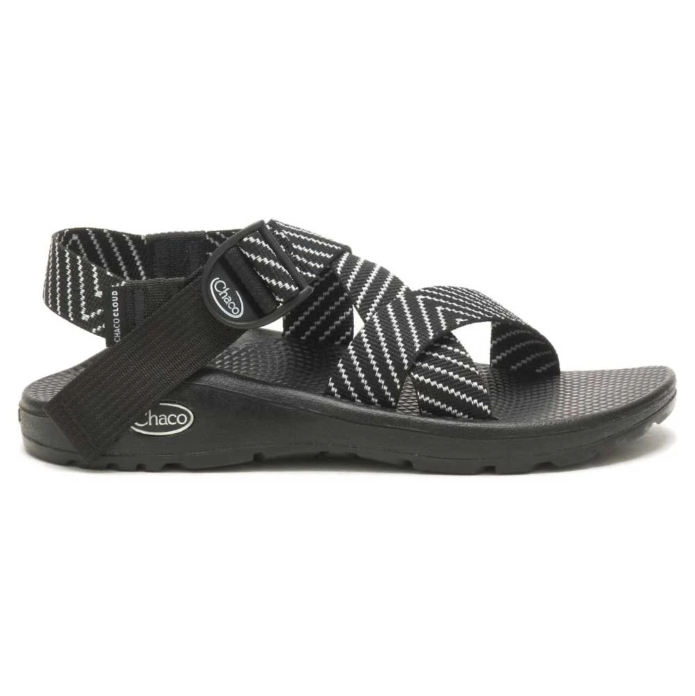 Chaco Women's Mega Z Cloud Sandal- Vibin Black/White - Regular (B)
