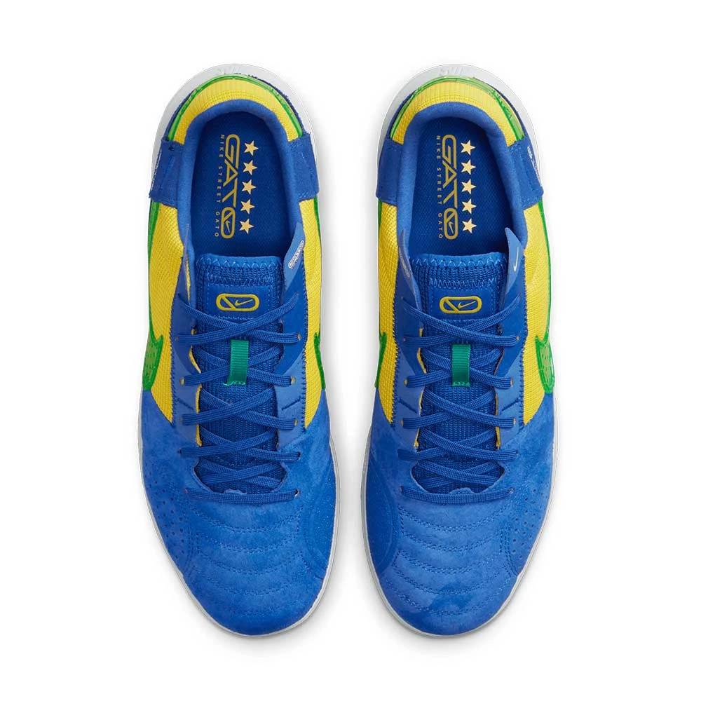 Unisex Nike Streetgato IC Soccer Shoe - Game Royal/Stadium Green/Yellow Strike - Image 7