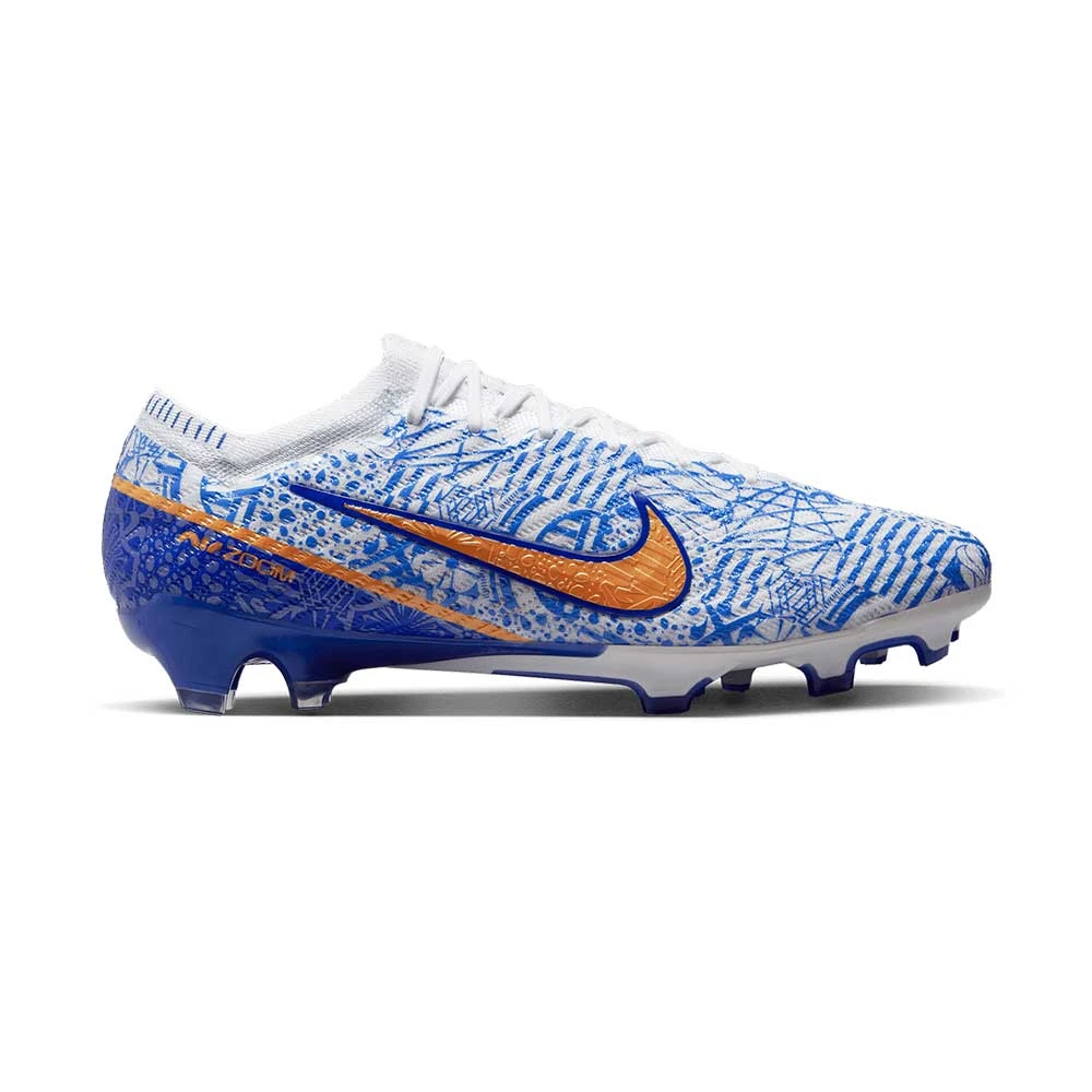 Unisex Nike Mercurial Zoom Vapor 15 Elite CR7 FG Soccer Shoe - White/Metallic Copper - Regular (D)