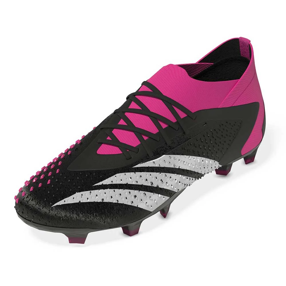 ADIDAS Unisex Predator Accuracy 1 FG Soccer Shoe - Core Black/Ftwr White/Team Shock Pink 2 - Regular (D)