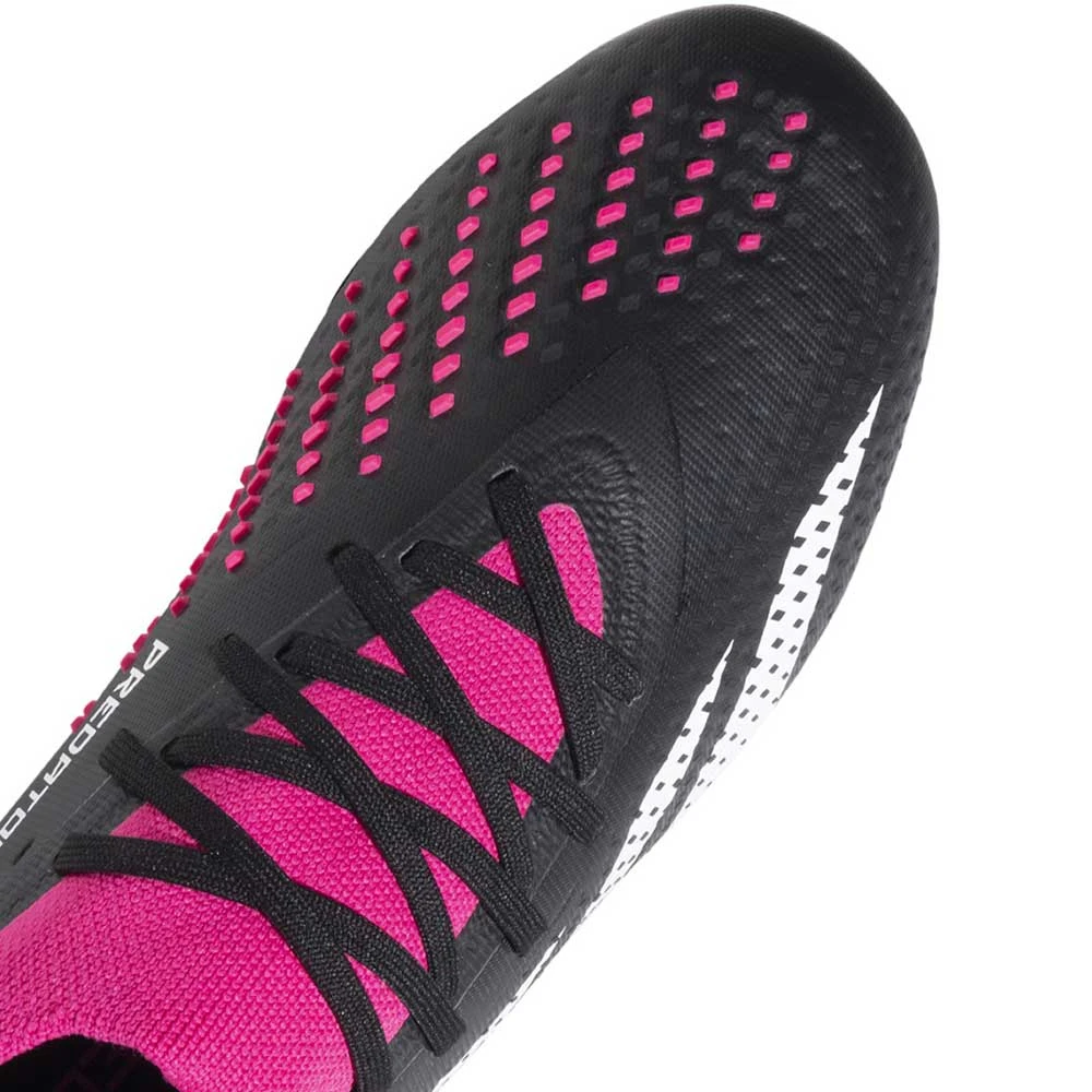 ADIDAS Unisex Predator Accuracy 2 FG Soccer Shoe - Core Black/Ftwr White/Team Shock Pink 2 - Regular (D) - Image 3