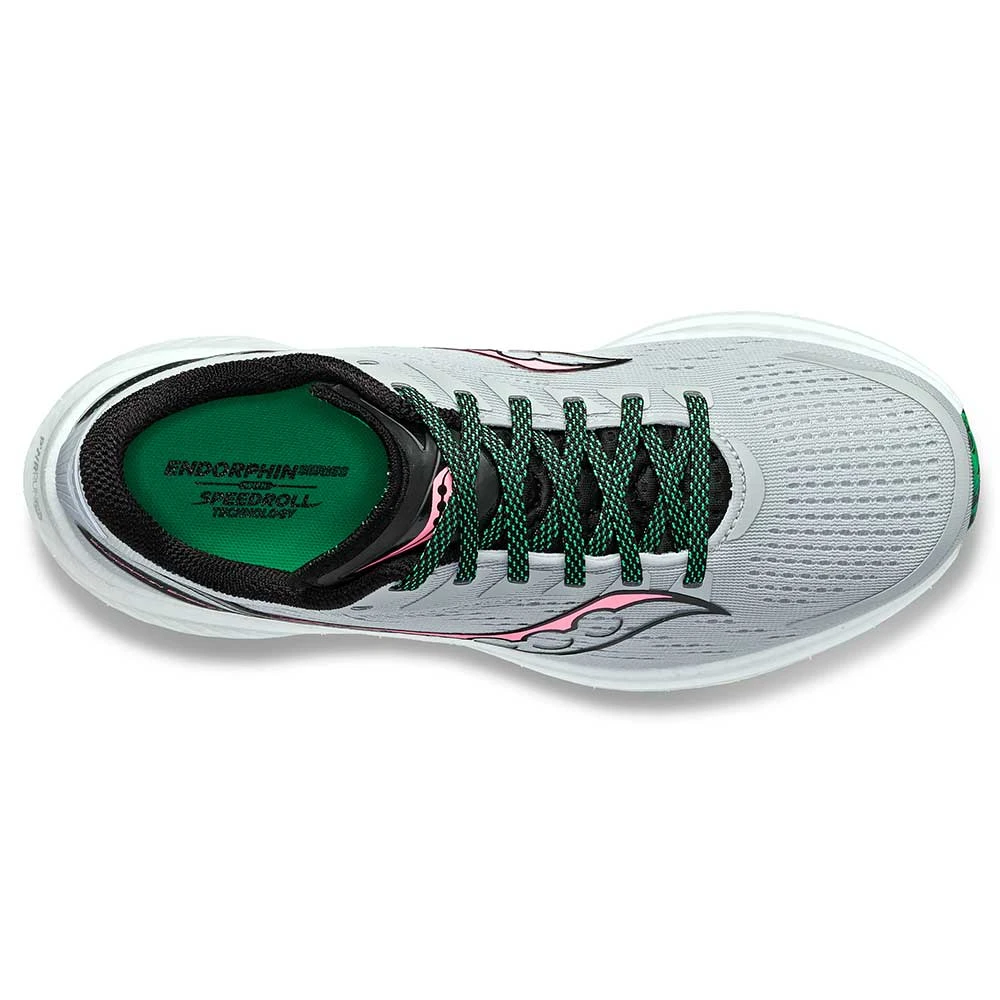 Saucony Women's Endorphin Speed 3 Running Shoe - Concrete/ViZi - Regular (B) - Image 3