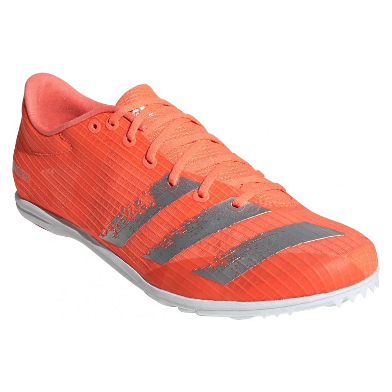 ADIDAS Women's Distancestar Track Spike - Signal Coral/Silver/White- Regular (B) - Image 2