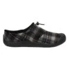Keen Women's Howser III Slide Shoe - Black Plaid/Steel Grey - Regular (B)