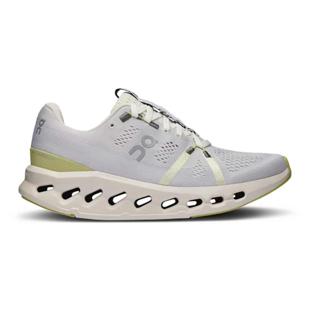 On Running Women's Cloudsurfer Running Shoe - White/Sand - Regular (B)