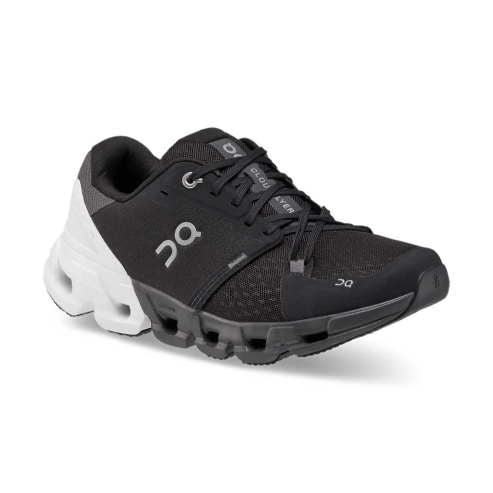 On Running Women's Cloudflyer 4 Running Shoe - Black/White - Wide (D) - Image 2