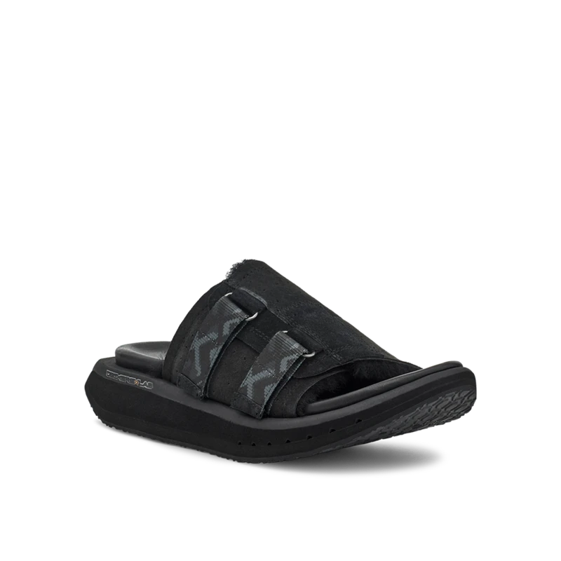 Women's KO-Z Slide Sandal - Black/Dark Grey- Regular (B) - Image 3